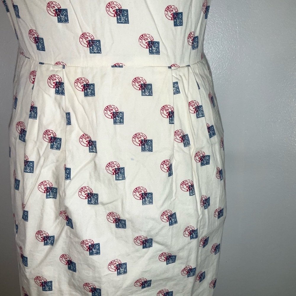 Anthropologie Cream Halter Sheath Midi Dress - Picture 9 of 14